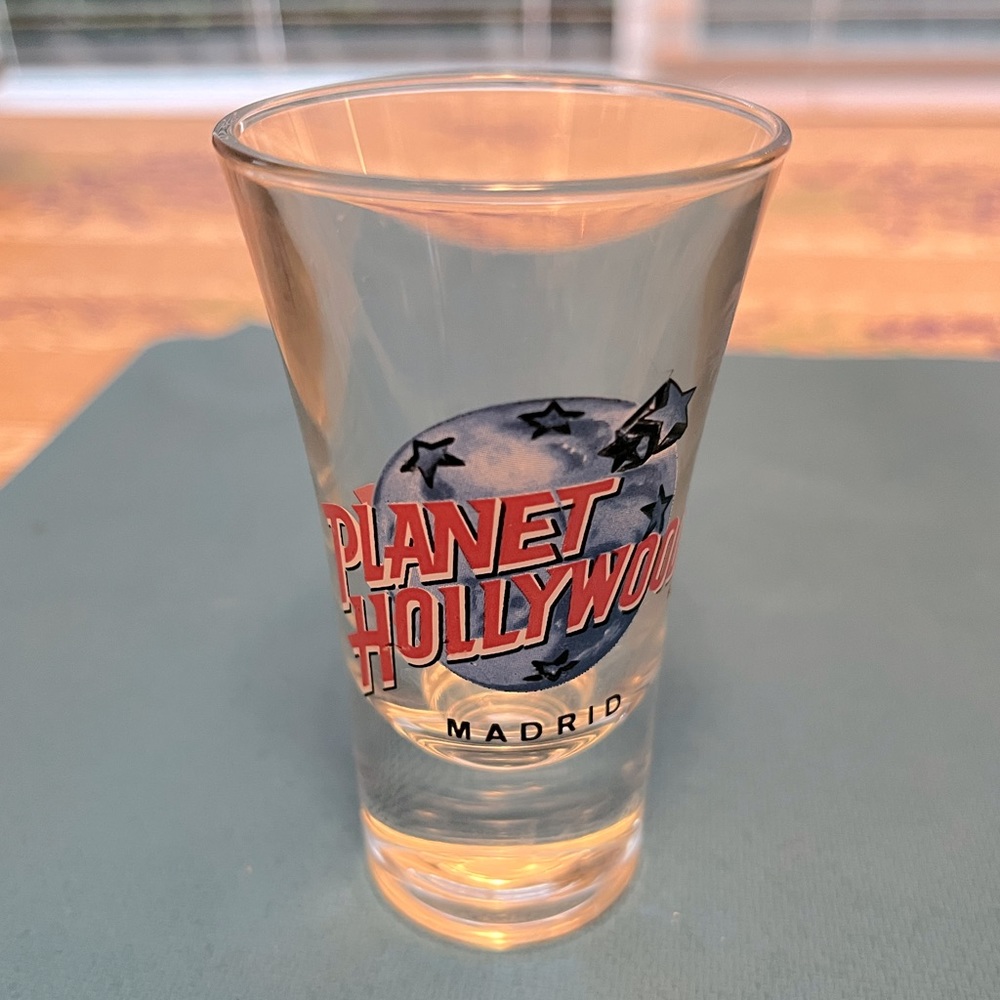 Madrid Planet Hollywood shot glass